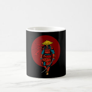 Mug Sunset Samurai Warrier avec Katana