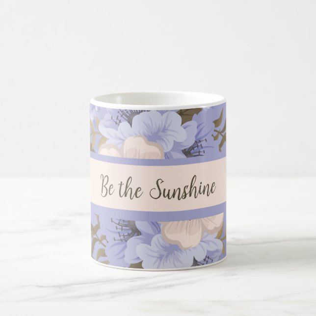 Mug Sunshine Romantique Violet & Sage Botanique Floral (Centre)