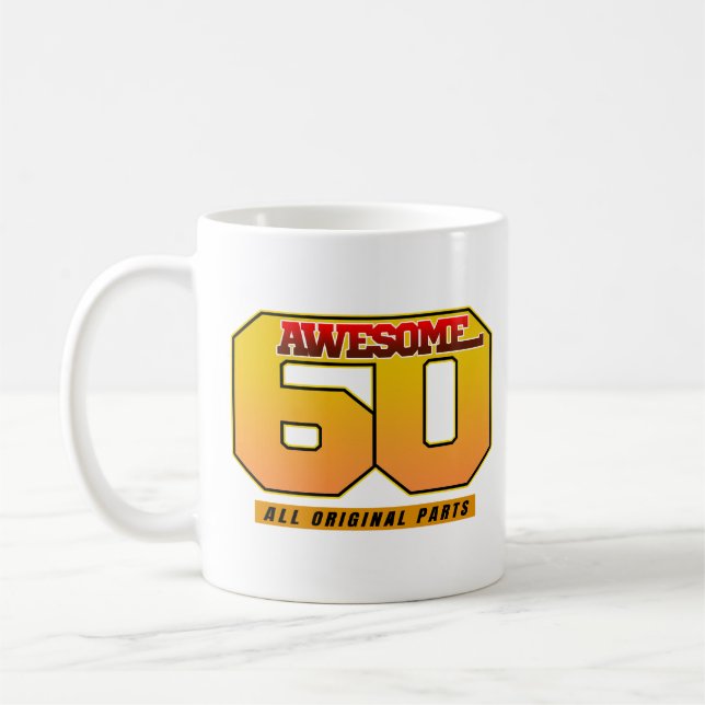 Mug Super 60 Toutes les pièces d'origine (Gauche)