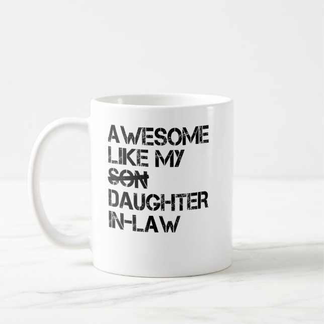 Mug Super Comme Ma Fille De Famille De Fille De Belle- (Gauche)
