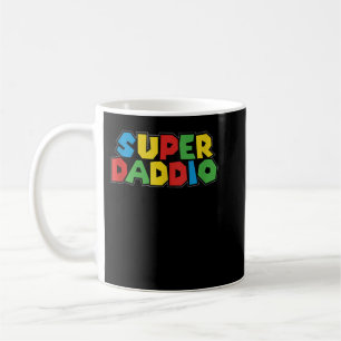 Mug Super Daddio Funny Gamer Papa Fête des pères Video