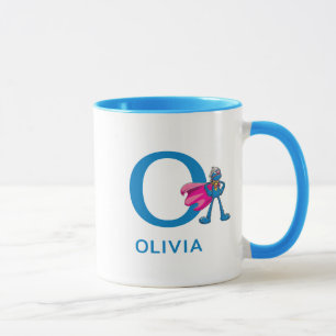 Mug Super Grover Ajouter Votre Nom Et Monogramme O