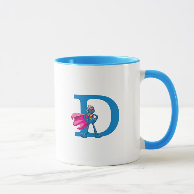 Mug Super Grover Monogramme D (Droite)