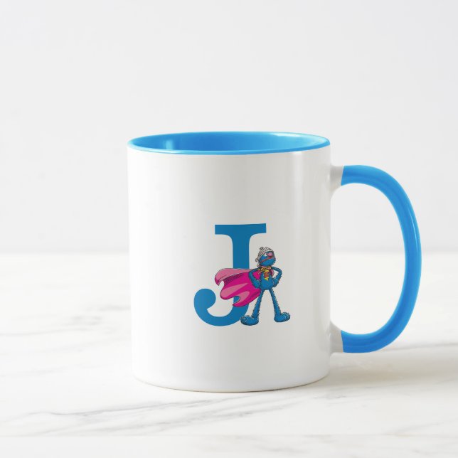 Mug Super Grover Monogramme J (Droite)