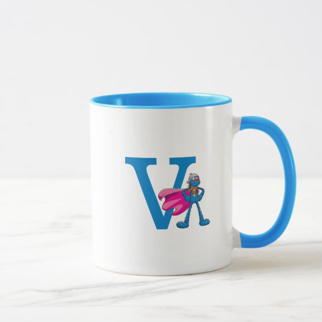 Mug Super Grover Monogramme V (Droite)