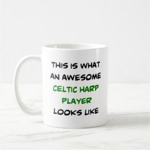 Mug super joueur de harpe celtique
