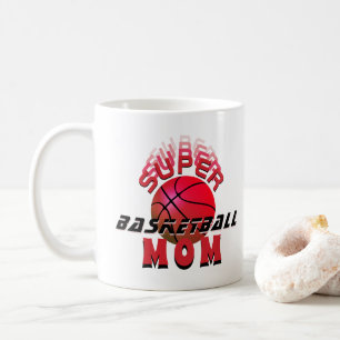 Mug Super Maman de Basketball Maman Sportive Fête des