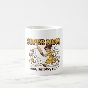 Mug Super Maman Fumant Drôle