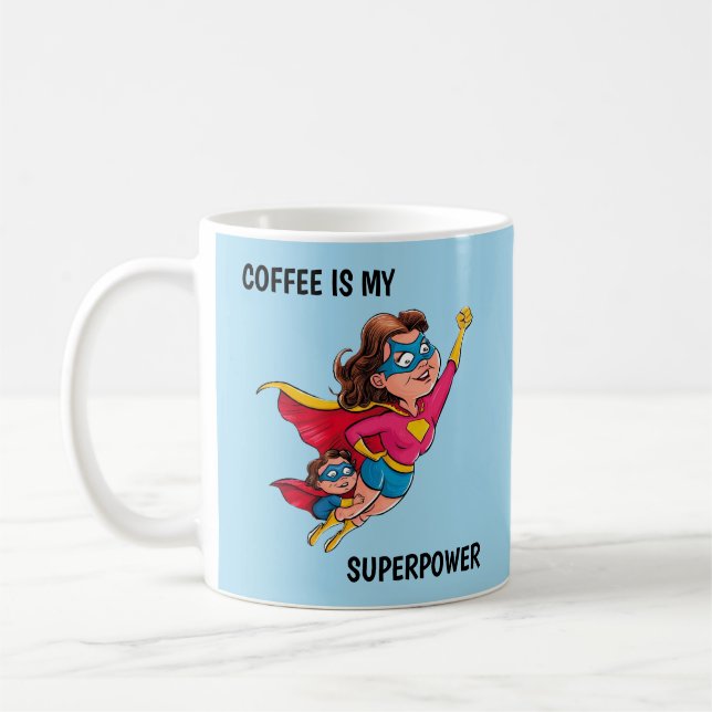 Mug Super Maman personnalisée (Gauche)