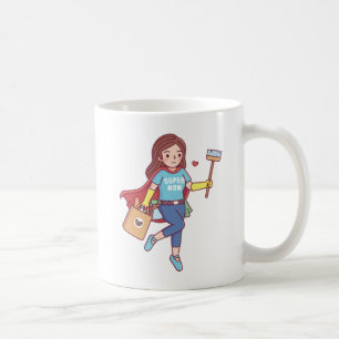 Mug Super Mom, Funny Mothers Day cafouille