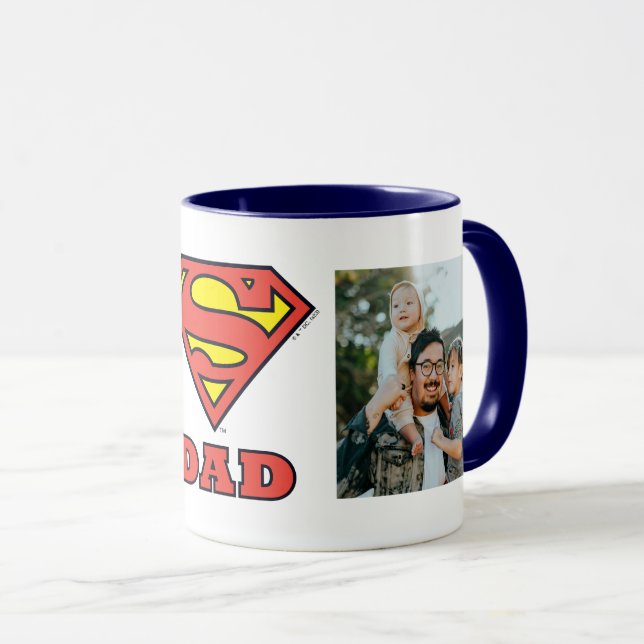 Mug Super Papa Modèle photo (Devant droit)