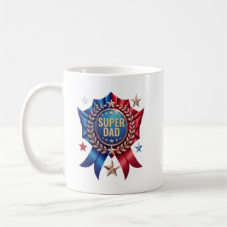 Mug Super Papa personnalisé avec nom personnalisé Héro