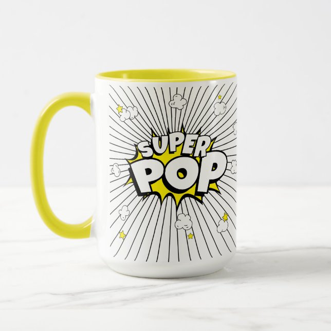 Mug SUPER POP! 'Ringard' Popcorn Pun  (Gauche)