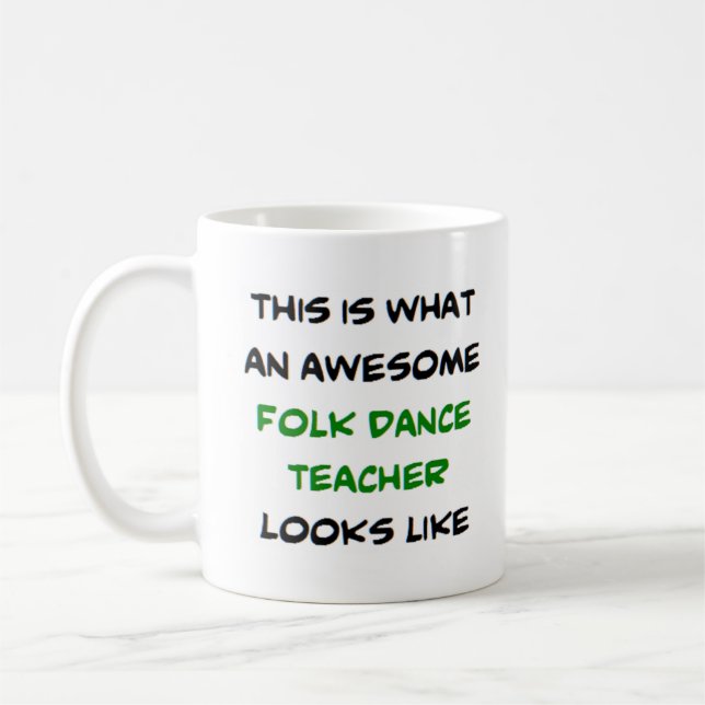 Mug super professeur de danse folklorique (Gauche)