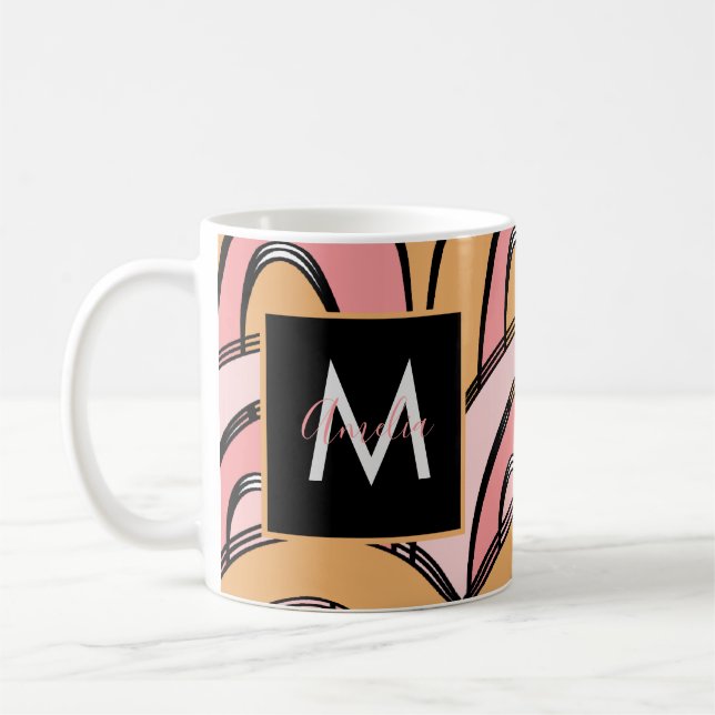 Mug Super Rainbows Motif orange rose (Gauche)
