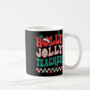 Mug Super Retro Holly Xmas Jolly Enseignant Noël Vi