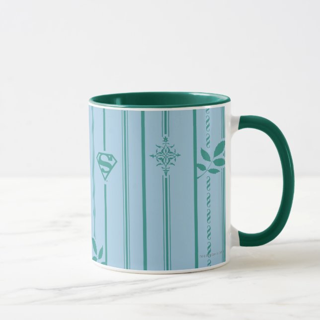 Mug Supergirl Leaf Motif bleu (Droite)