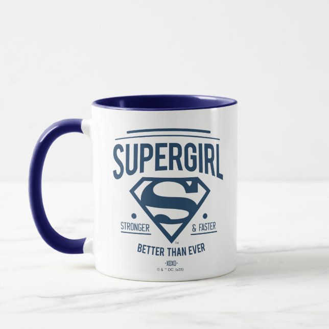 Mug Supergirl mieux que jamais Retro Graphic (Gauche)