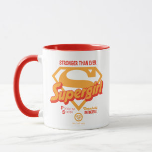 Mug Supergirl plus forte que jamais Retro Graphic