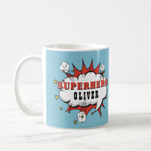 Mug Superhero Comic Speech Cloud Boy