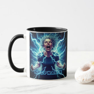Mug Superhero Electric Power With Quote