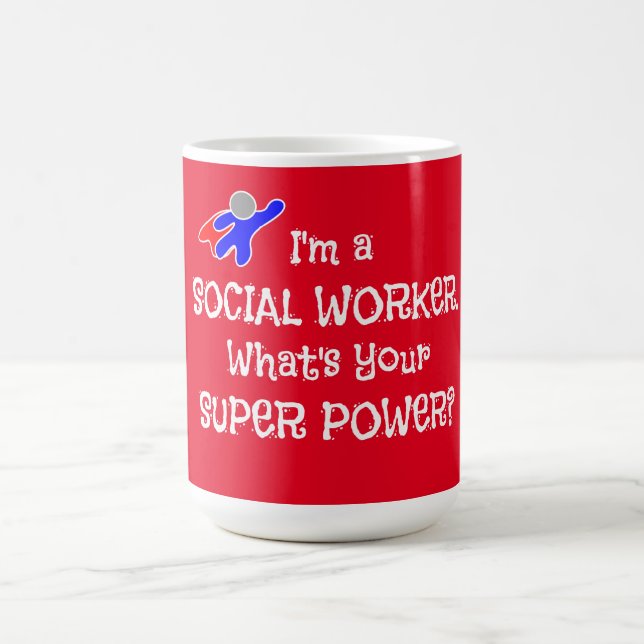 Mug Superhéros du travailleur social (Centre)