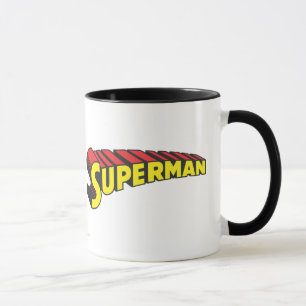 Mug Superman  Logo des lettres rouges jaunes
