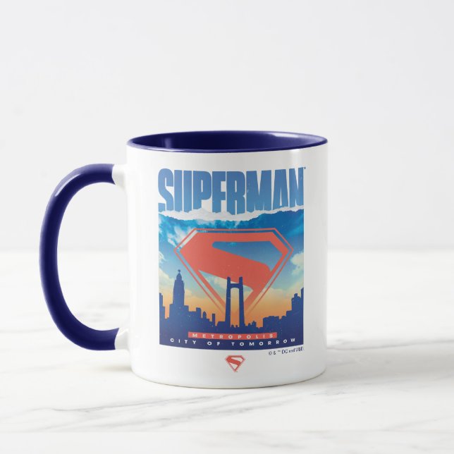 Mug Superman Metropolis Skyline (Gauche)