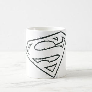 Mug Superman S-Shield   Logo de Grunge Sideways