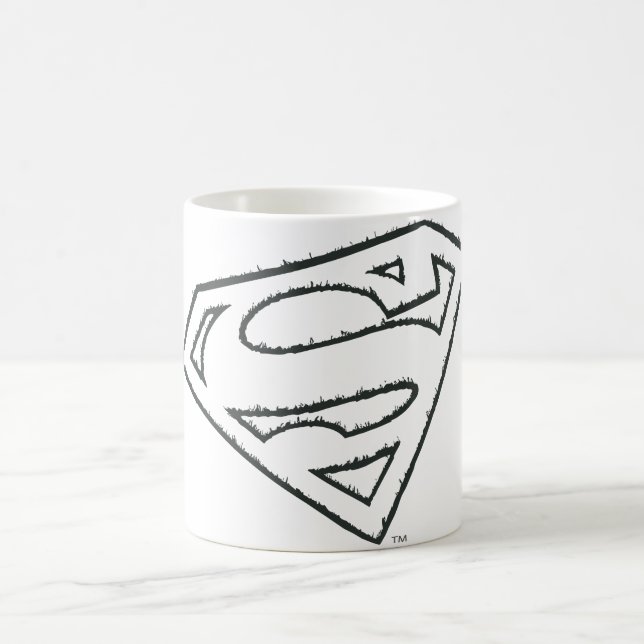 Mug Superman S-Shield | Logo de Grunge Sideways (Centre)