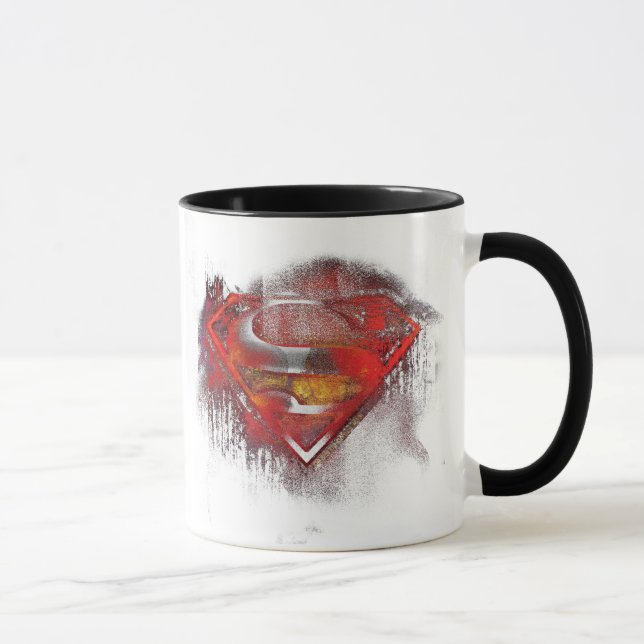 Mug Superman S-Shield | Logo peint (Droite)