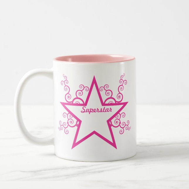 Mug Superstar, Rose Clair (Gauche)