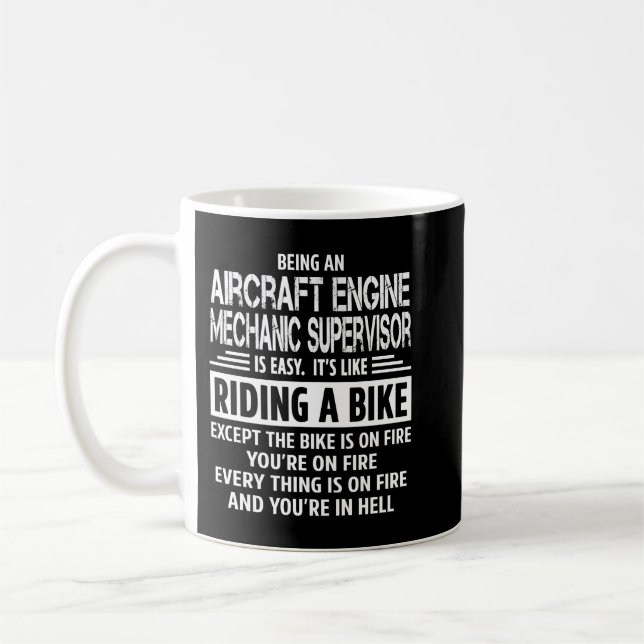 Mug Superviseur mécanique des moteurs d'aéronefs (Gauche)