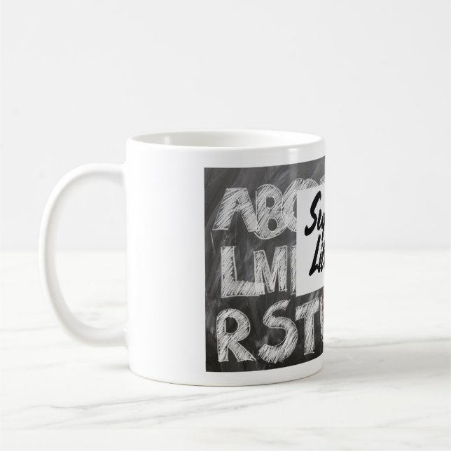 Mug Support du tableau de bord de l'alphabétisation (Gauche)