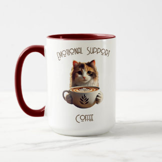 Mug Support Émotionnel Café Cute Kitty Latte