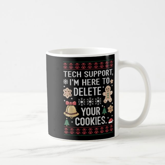Mug Support Technique De Noël Ici Pour Supprimer Les C (Droite)