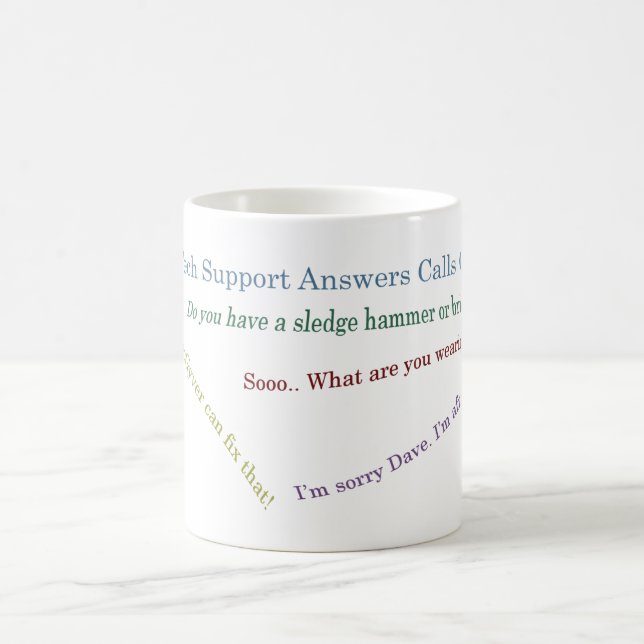 Mug Support technique de vendredi (Centre)