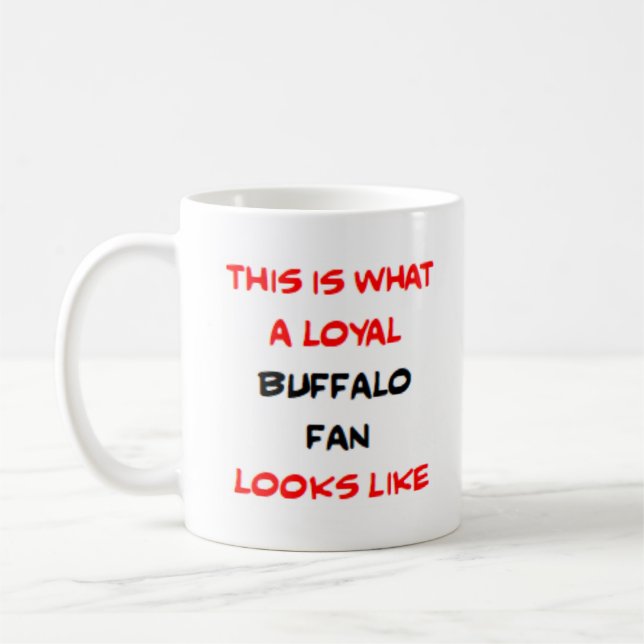 Mug supporter de Buffalo, loyal (Gauche)