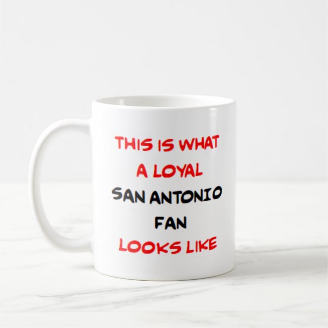 Mug supporter de San Antonio, fidèle (Gauche)