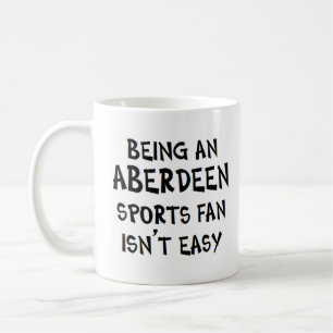 Mug supporter sportif d'Aberdeen, étant
