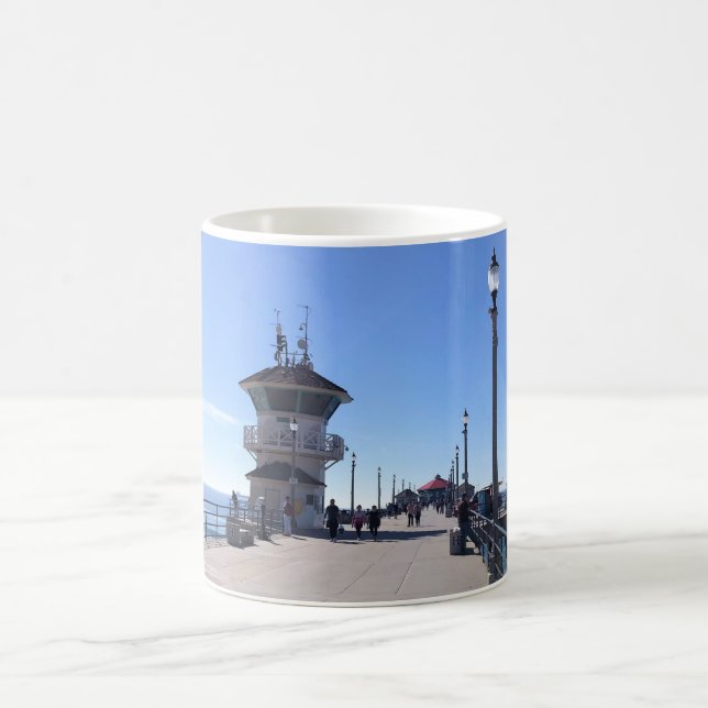 Mug Sur la jetée, Huntington Beach, Californie (Centre)