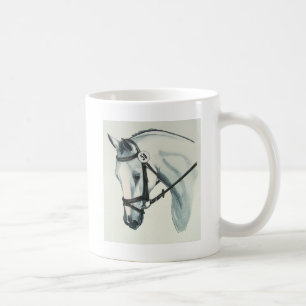 Mug Sur le cheval BLANC de dressage de contact