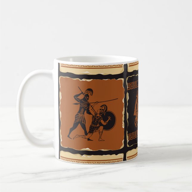 Mug  sur le thème de la Grèce antique sous forme d'un  (Gauche)