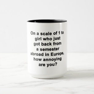 Mug Sur une échelle de 1 à...