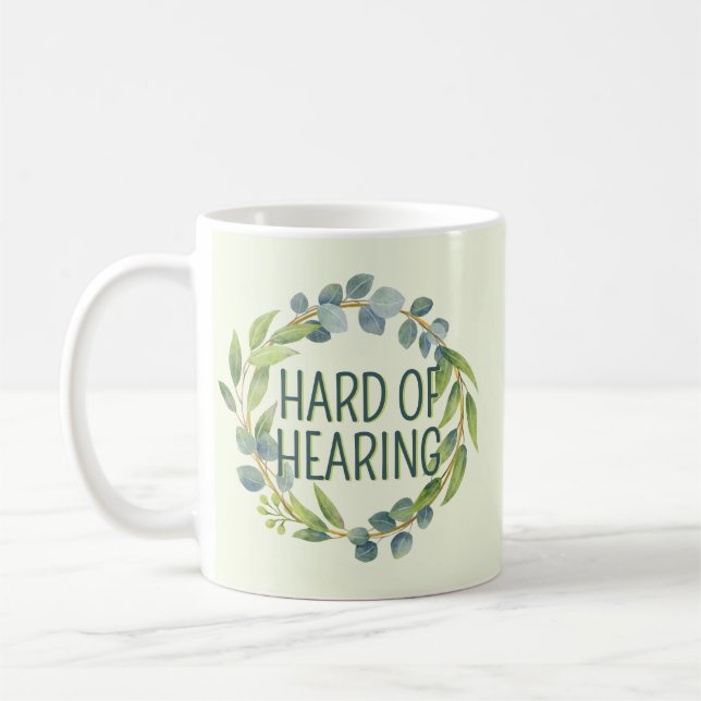 Mug Surdité végétale verte (Gauche)