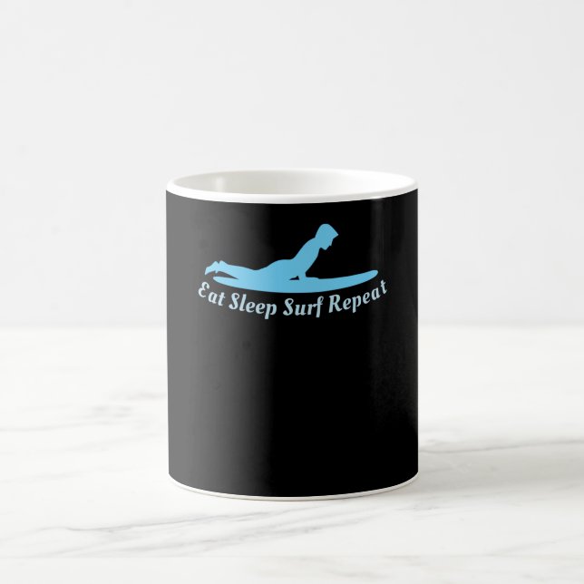 Mug Surf de sommeil de manger répéter (Centre)