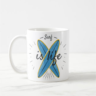 Mug Surf est Life Crossed Surfboards Ocean Waves Beach