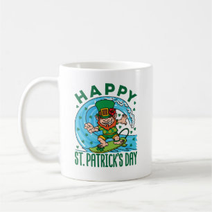 Mug Surf Leprechaun Jour de la Saint Patrick hawaïen