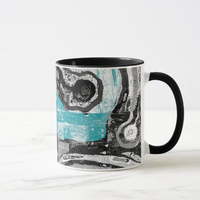 Mug Surface Current – Abstract Flow & Structure Combo  (Droite)