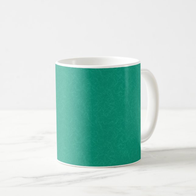 Mug Surface texturisée sarcelle avec un motif subtil e (Devant droit)